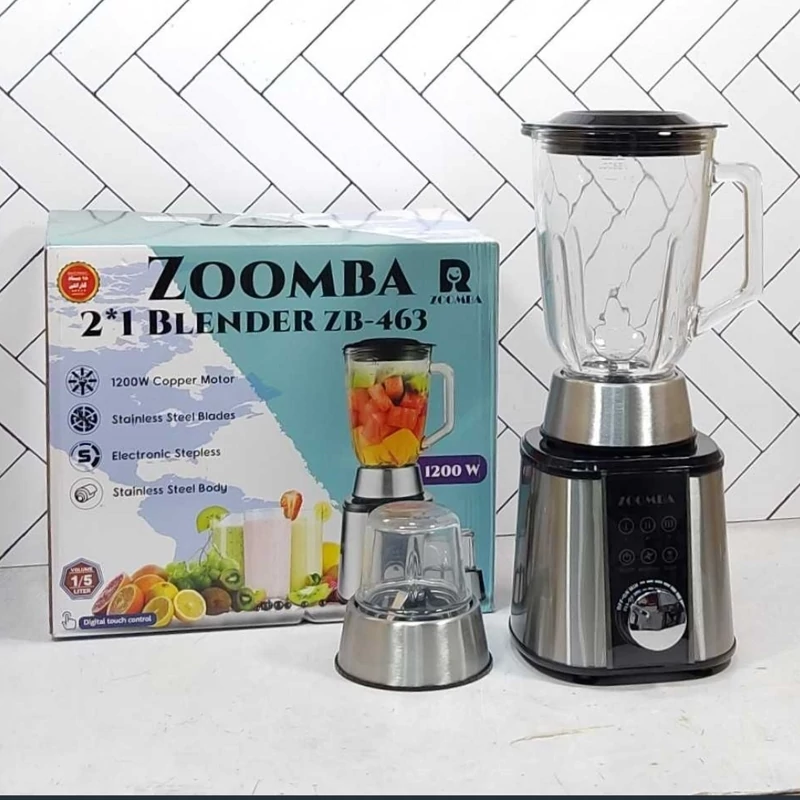 مخلوط کن و آسیاب صفحه نمایش دار زومبا ZB-463