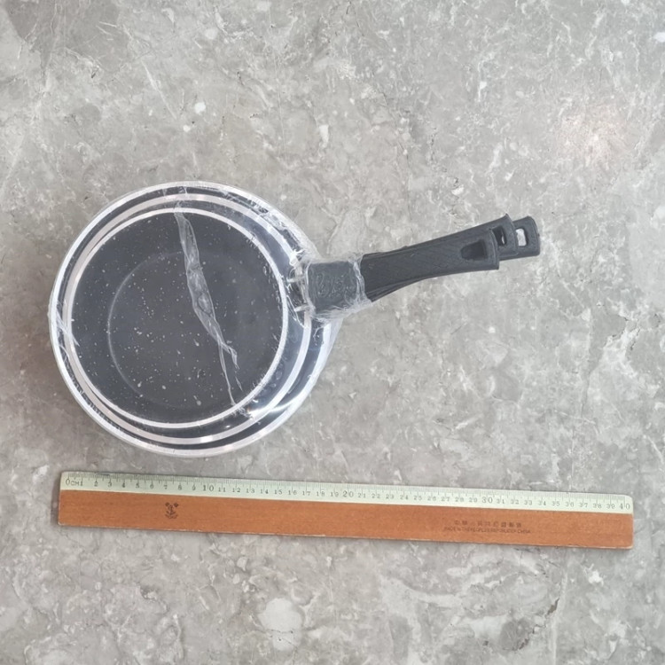 ماهیتابه 3 تکه دانشجویی لب چدن تک دسته گرانیتی