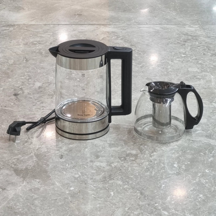 چایساز روهمی دسینی چای ساز کتری قوری پیرکس