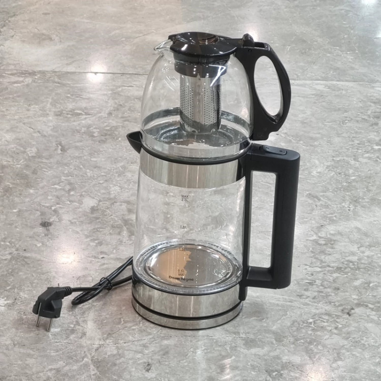چایساز روهمی دسینی چای ساز کتری قوری پیرکس